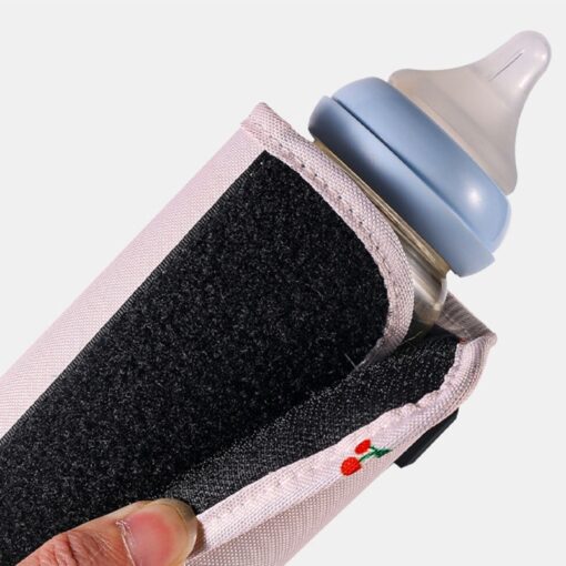 Portable USB Baby Bottle Warmer Bag Travel Milk Warmer Infant Feeding Bottle Warm Cover D08C 4