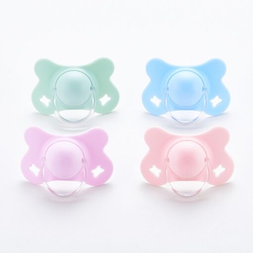 Silicone Newborn Kid Baby Safe Orthodontic Dummy Pacifier Teat Nipple Soother Baby Pacifier Clip Holder Drop 1
