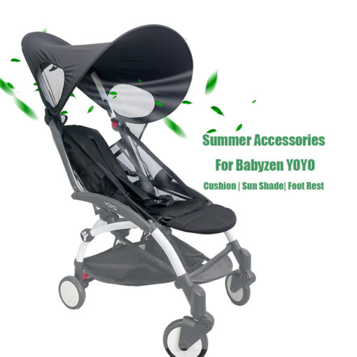 Summer Accesorries For Babyzen YOYO YOYO2 Strollers Baby Cart Cushion Sun Shade Foot Rest for YoYa