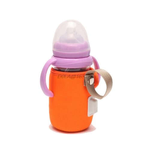 USB Baby Bottle Heating Cover Anti scalding Anti slip Insulation Bag Car Portable Milk Warmer 1