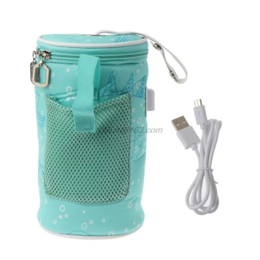 USB Baby Bottle Warmer Heater Insulated Bag Travel Cup Portable In Car Heaters Drink Warm Milk
