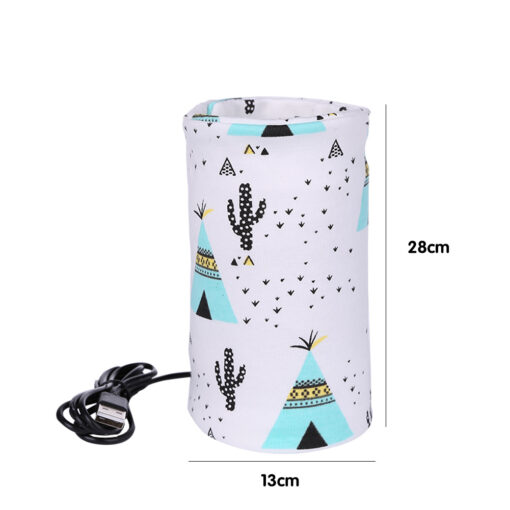 USB Milk Warmer Insulated Bag Baby Nursing Bottle Cover Heater Bag Travel Cup Insulated Bag Infant 5