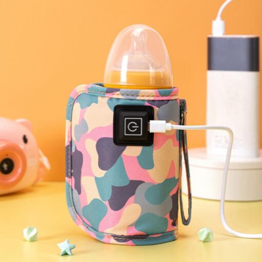 USB Milk Water Warmer for Night Feeding Travel Stroller Insulated Bag Baby Nursing Bottle Heater Safe