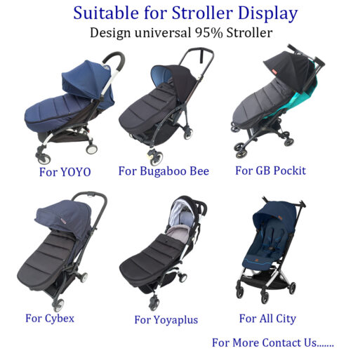 Universal Baby Stroller Accessories Winter Warm Sleeping Sack Footmuff For Babyzen YOYO2 Cybex Bugaboo strollers Sleeping 1