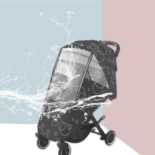 Universal Stroller Rain Cover Waterproof Wind Dust Shield Baby Pushchair Pram Newborn Trolley Protection Accessory Zipper 1